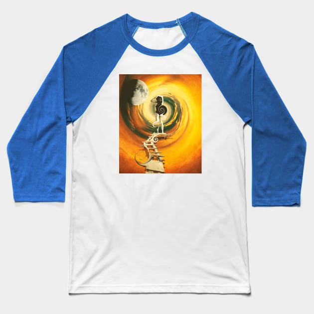 Surreal woman Baseball T-Shirt by karadoc